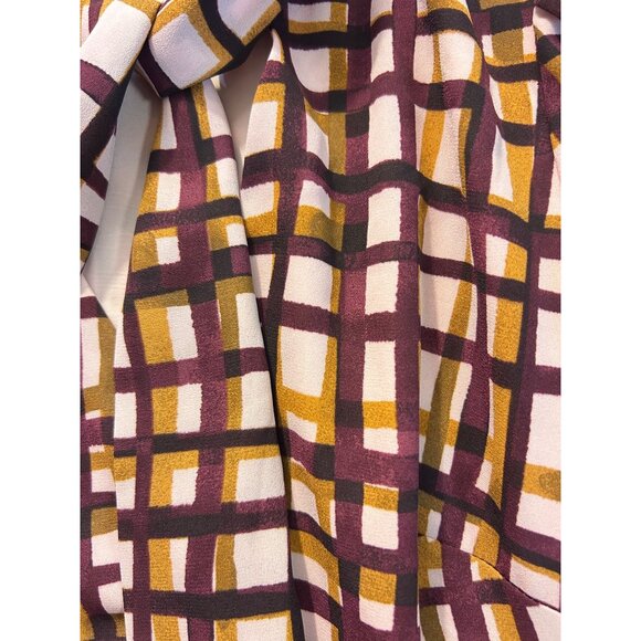 Gal Meets Glam Lindsay Painted Windowpane Dress size 4 - Picture 7 of 7